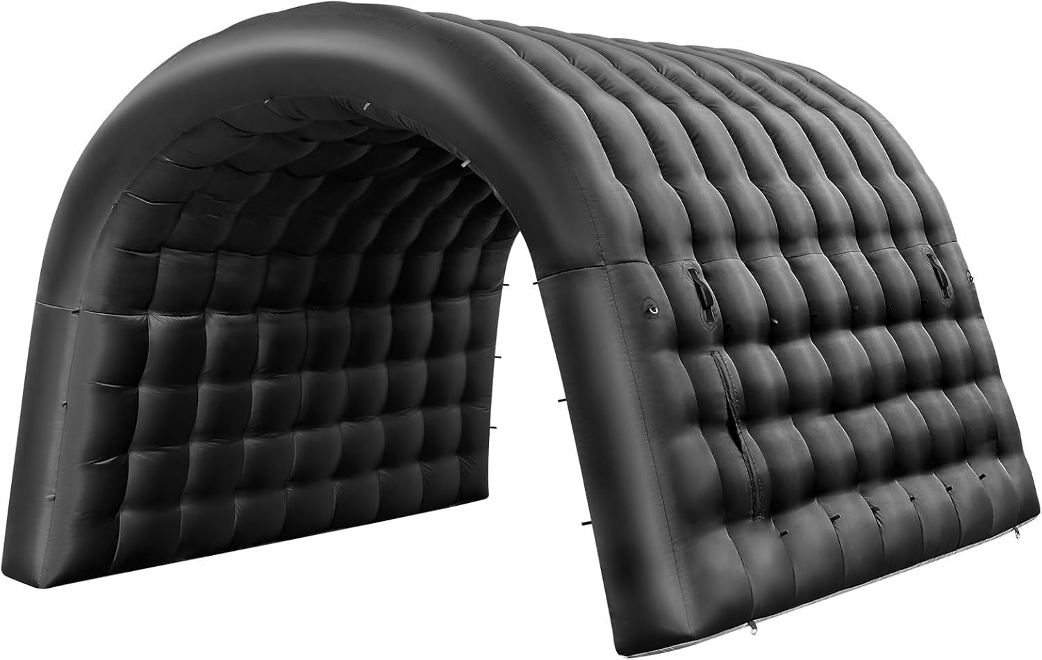 10FT Inflatable Tunnel Entrance Sport Tunnel with 250W Blower Inflatable Football Tunnel Tent Inflatable Entryway for Business Advertising Event Exhibition Promotion(Black,10x10x9ft)