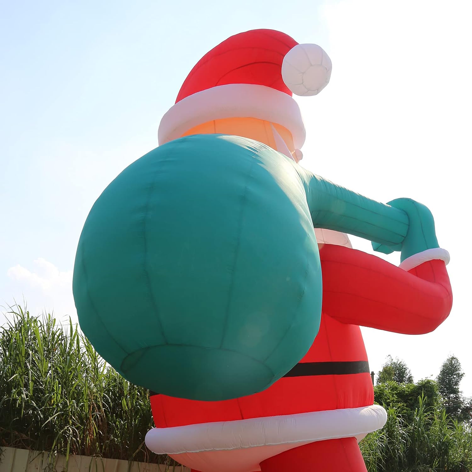 20Ft Premium Inflatable Santa Claus with Blower for Christmas Yard Decoration -  Lights Included