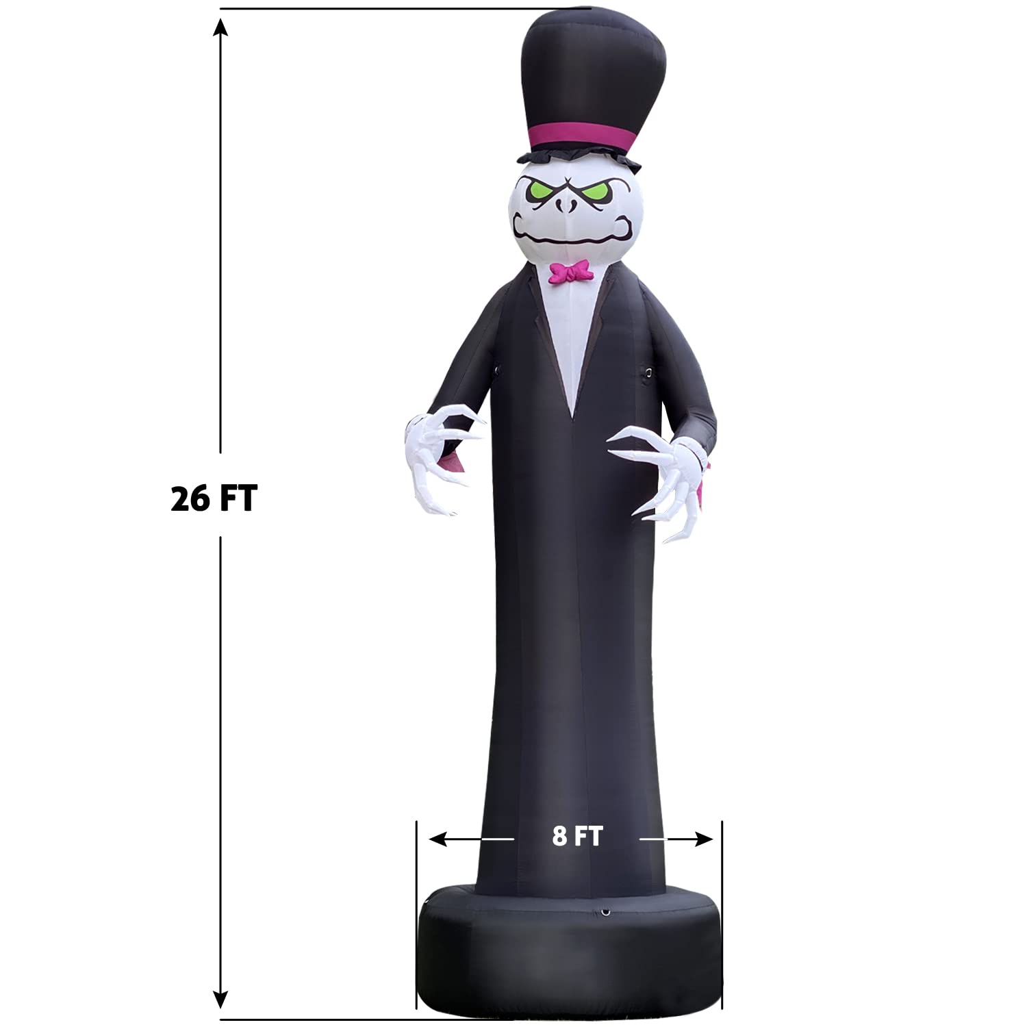 image 2: Product size Image-halloween inflatables-26ft tall Inflatables Ghost outdoor decoration