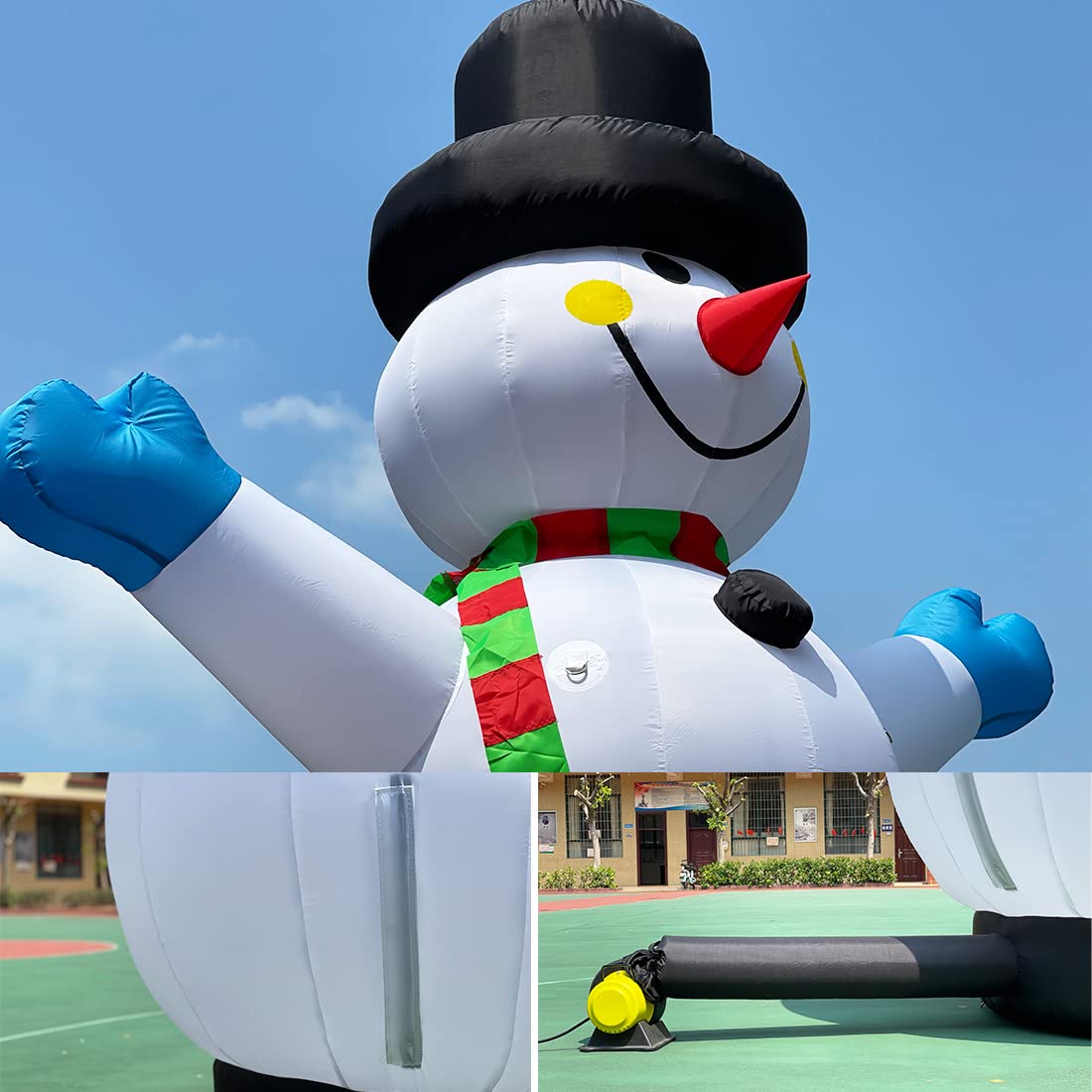 26Ft Giant Inflatable Snowman for Christmas with Blower - No Lights Included