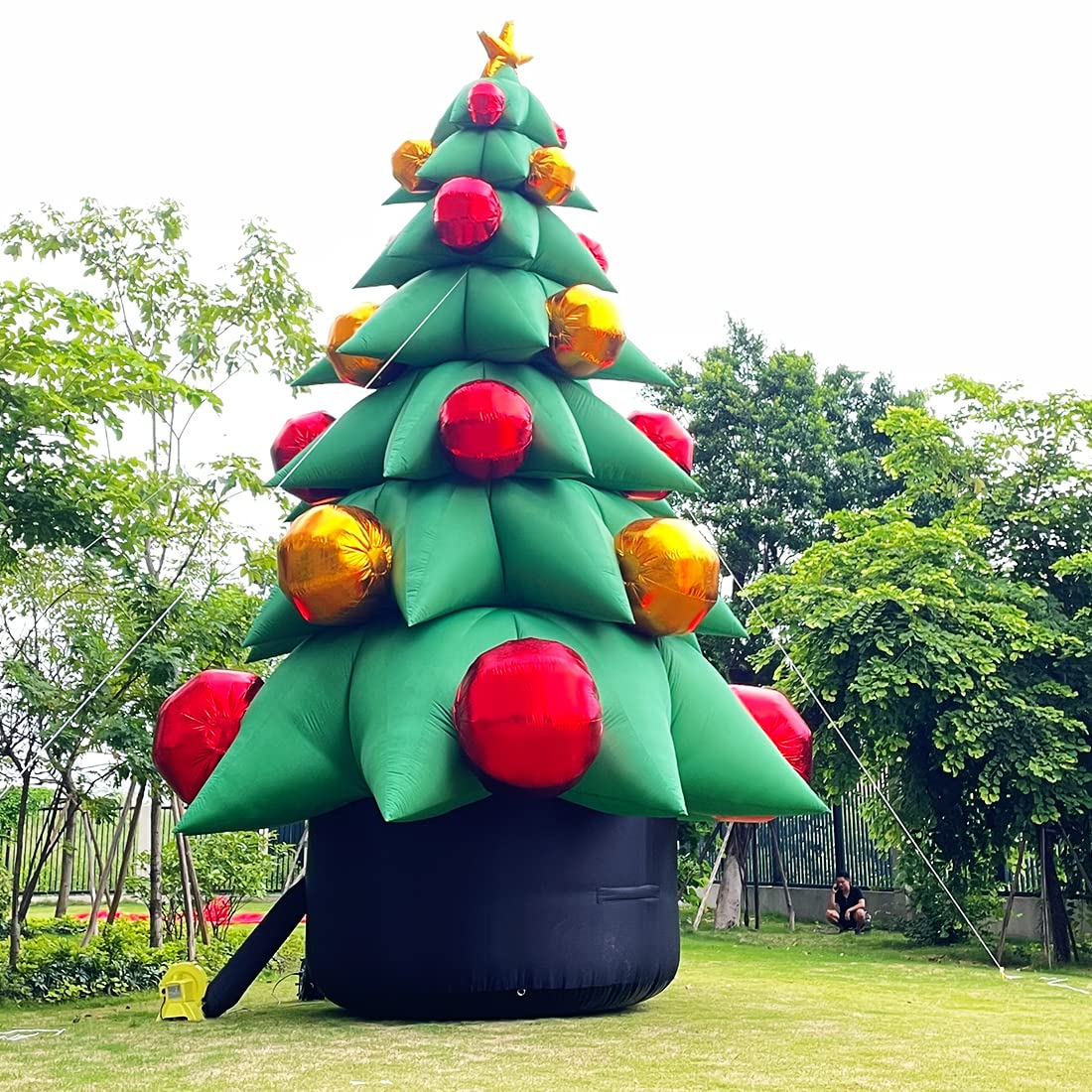 26Ft Outdoor Inflatable Christmas Tree Decoration with Blower - No Lights Included