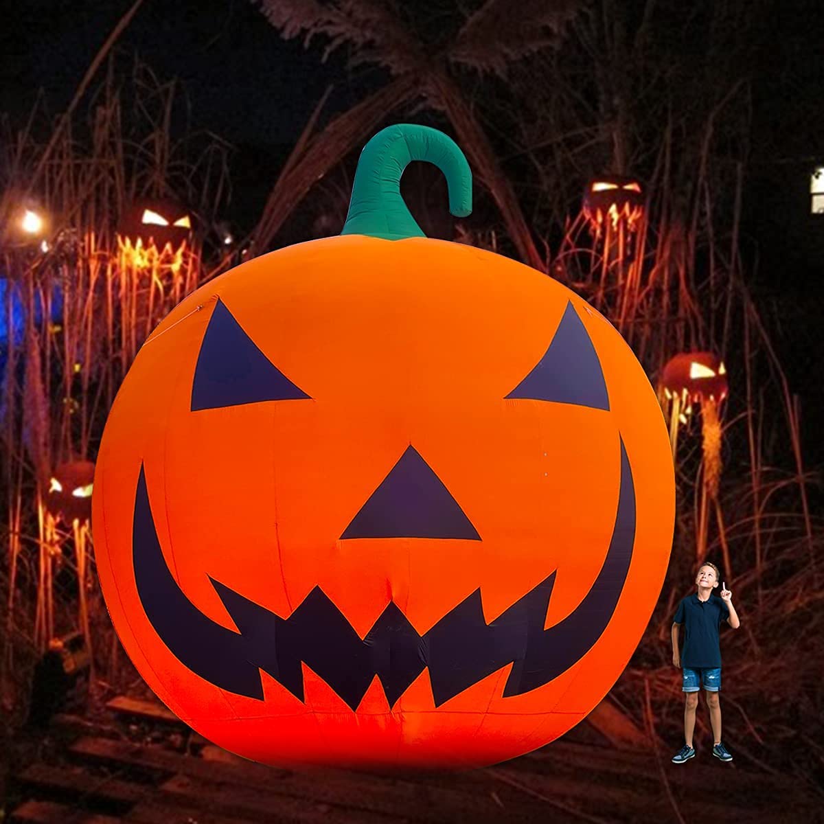 image 4: Product Image-halloween inflatables-Giant 40ft halloween Inflatable pumpkin outdoor decoration