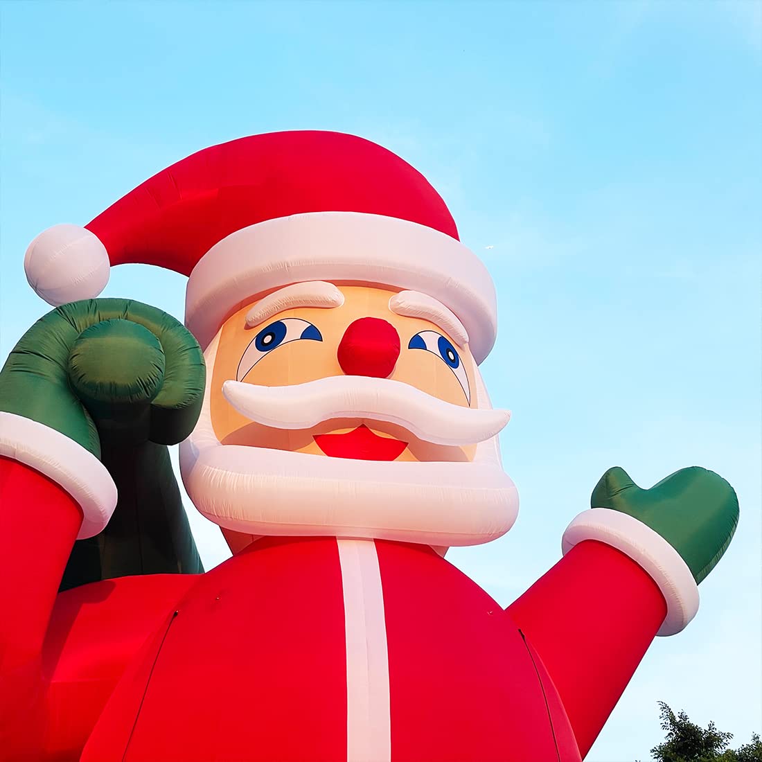 40Ft Giant  Premium Inflatable Santa Claus with Blower for Christmas Yard Decoration - No Lights Included